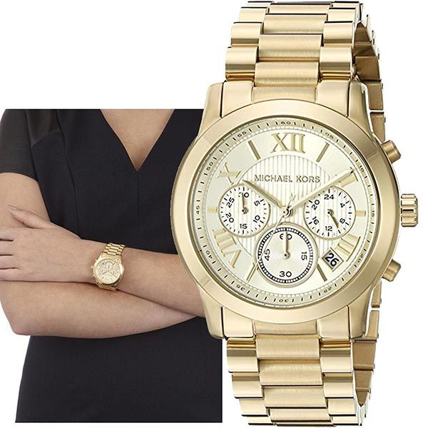 Đồng hồ đeo tay nữ dây kim loại Michael Kors MK6175 Ladies Mini Blair Rose Gold  Watch