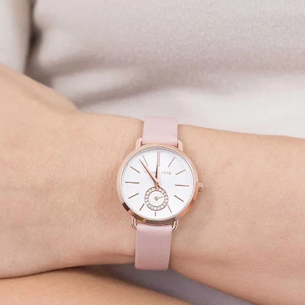 Đồng Hồ Nữ Michael Kors MK2735 Máy Quartz Dây Da Hồng - Đồng hồ - Vua Hàng Hiệu