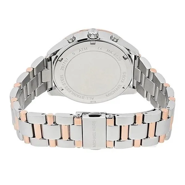 Đồng Hồ Nữ Michael Kors MK6520 40mm Màu Vàng Hồng – Bạc