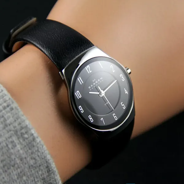Đồng Hồ Nữ Skagen 693XSSLB Màu Đen