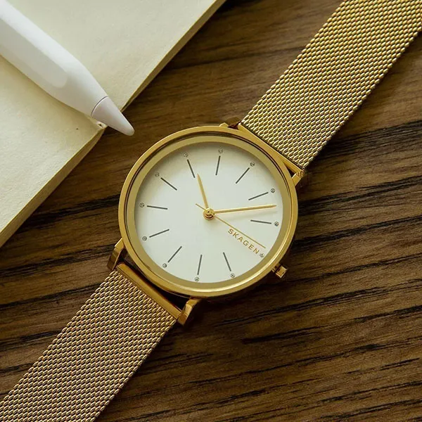 Đồng Hồ Nữ Skagen SKW2509 Màu Trắng Vàng