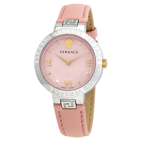 Đồng Hồ Nữ Versace Greca Lady Quartz Pink Dial Ladies Watch VE2K00121 Màu Hồng - 4