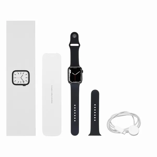 Đồng Hồ Thông Minh Apple Watch Series 7 GPS 45mm Màu Đen - Đồng hồ - Vua Hàng Hiệu