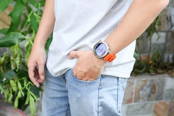 Đồng Hồ Thông Minh Garmin Fenix 6 Pro Dây Silicone Viền Titanium Màu Cam - Đồng hồ - Vua Hàng Hiệu