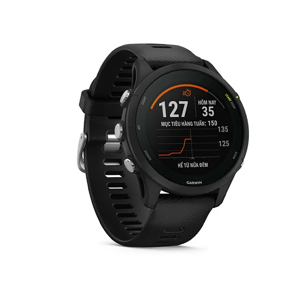 Đồng Hồ Thông Minh Garmin Forerunner 255 Music 45.6mm Màu Đen - Đồng hồ - Vua Hàng Hiệu