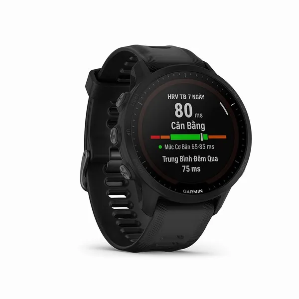 Đồng Hồ Thông Minh Garmin Forerunner 955 Solar 46.5mm Màu Đen
