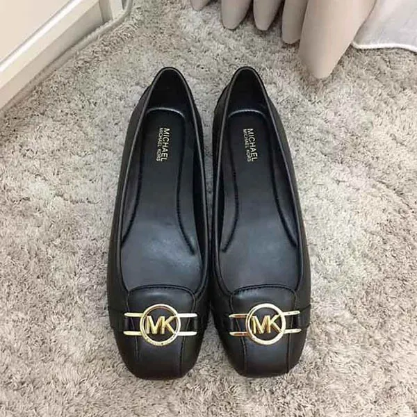 Giày Bệt Michael Kors MK Tracee Leather Black Màu Đen Size 37 - Giày - Vua Hàng Hiệu