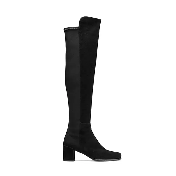 Giày Boot Nữ Stuart Weitzman City Block Boot S0738 Màu Đen