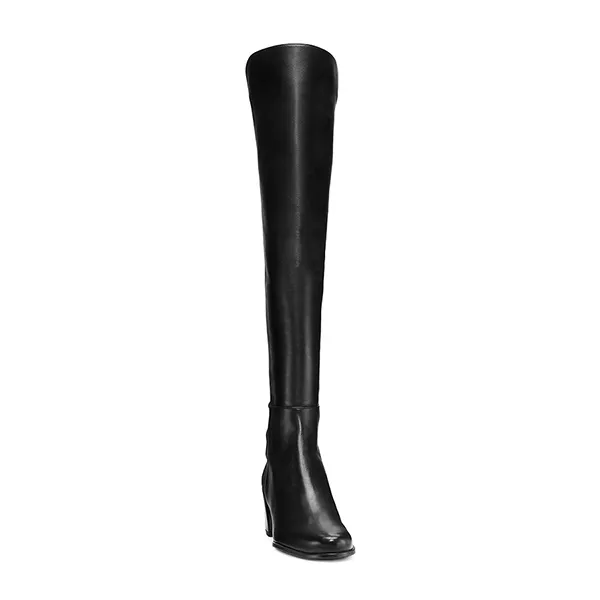 Giày Boot Nữ Stuart Weitzman City Block Boot S0739 Màu Đen
