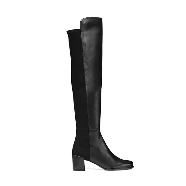 Giày Boot Nữ Stuart Weitzman City Block Boot S0739 Màu Đen