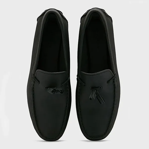 Giày Lười Lacoste Piloter Tassel 0121 Màu Đen Size 40.5