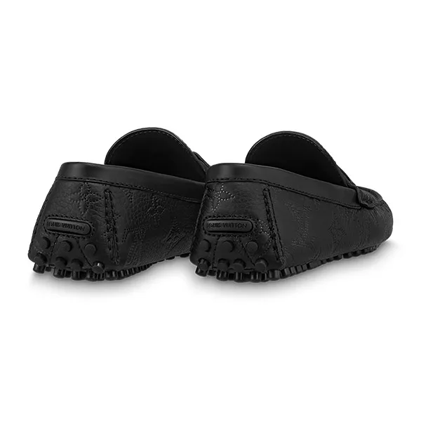 Giày Lười Nam Louis Vuitton LV 1AAN2R Hockenheim Moccasin Màu Đen Size 41