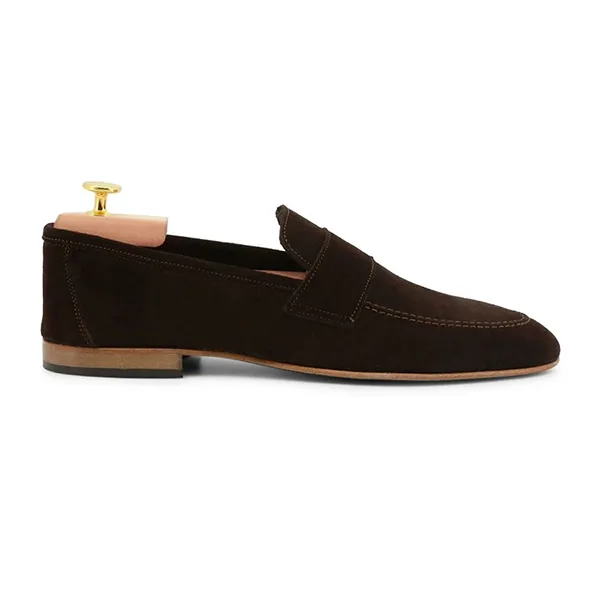 Giày Lười Nam Duca Di Morrone LAPO-CAM_TDM Màu Nâu Đậm Size 42