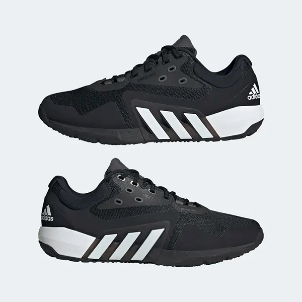 Giày Thể Thao Adidas Men Workout Trainer Drop Set GW3905 Màu Đen Trắng Size 42