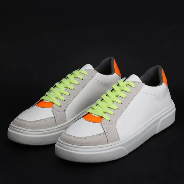 Giày Thể Thao Duca Di Morrone NATHAN_WHITE-ORANGE Màu Trắng Phối Cam Size 43