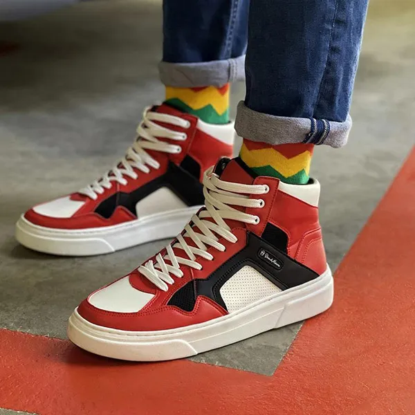 Giày Thể Thao Duca Di Morrone NICK_RED-BLACK Màu Đỏ Phối Đen Size 41