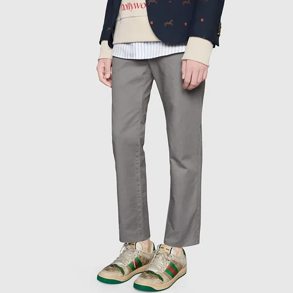 Giày Thể Thao Gucci Men's Screener GG Sneaker Phối Màu Size 40.5