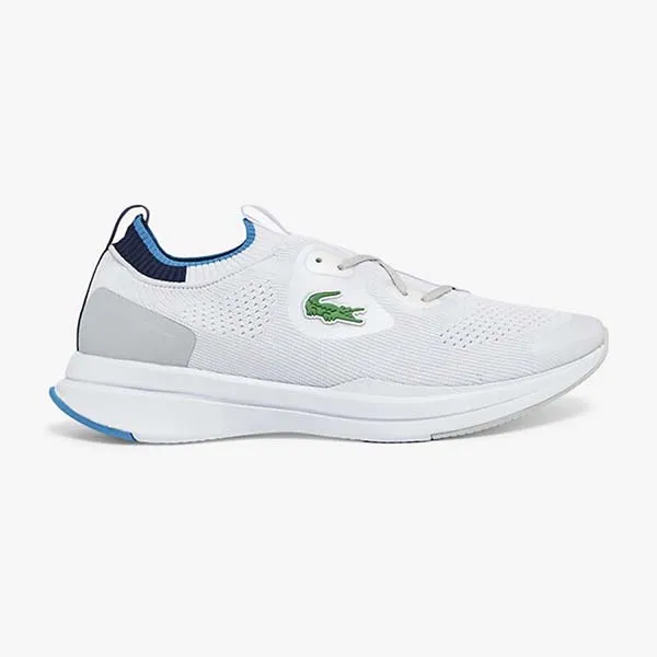 Giày Thể Thao Lacoste Run Spin Knit Màu Trắng Size 40.5