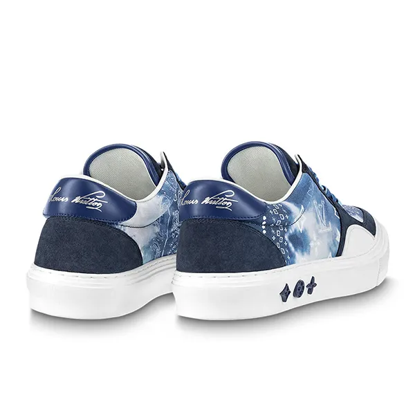 Giày Thể Thao Nam Louis Vuitton LV 1AA7MA Ollie Sneaker Màu Xanh Phối Họa Tiết Size 41.5 - Giày - Vua Hàng Hiệu