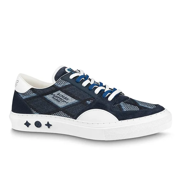 Giày Thể Thao Nam Louis Vuitton LV 1AAHRJ Richelieu Ollie Màu Xanh Denim Size 41.5