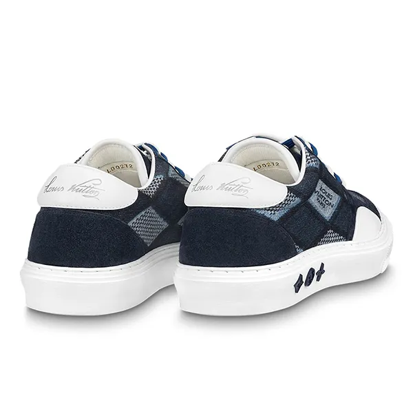 Giày Thể Thao Nam Louis Vuitton LV 1AAHRJ Richelieu Ollie Màu Xanh Denim Size 41.5