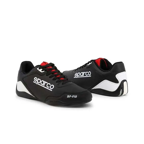 Giày Thể Thao Nam Sparco SP-12_BLACK-WHITE Màu Đen Trắng