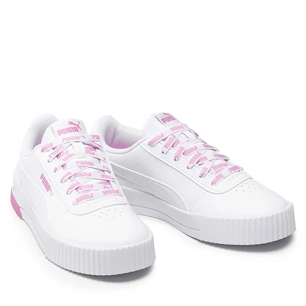 Giày Thể Thao Puma Carina Logomania 383906 02 Màu Trắng Hồng Size 37.5 - Giày - Vua Hàng Hiệu