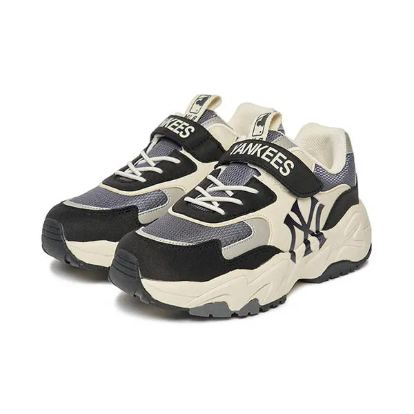 Giày Thể Thao Trẻ Em MLB Big Ball Chunky Light New York Yankees 7ASHC312N-50BKL Màu Đen Trắng