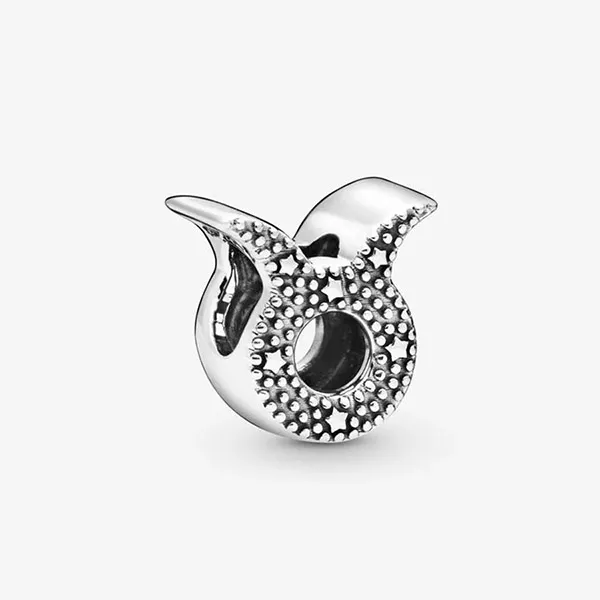 Hạt Vòng Charm Pandora Moments Cung Hoàng Đạo Kim Ngưu 798418C01 Màu Bạc