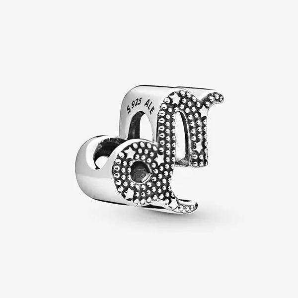 Hạt Vòng Charm Pandora Moments Cung Hoàng Đạo Ma Kết 798423C01 Màu Bạc