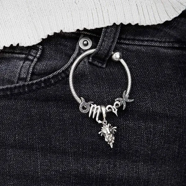 Hạt Vòng Charm Pandora Moments Cung Hoàng Đạo Song Ngư 798426C01 Màu Bạc - Trang sức - Vua Hàng Hiệu