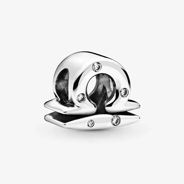 Hạt Vòng Charm Pandora Moments Cung Hoàng Đạo Thiên Bình 798424C01 Màu Bạc