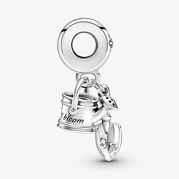 Hạt Vòng Charm Pandora Watering Can & Trowel Dangle 799359C01 Màu Bạc