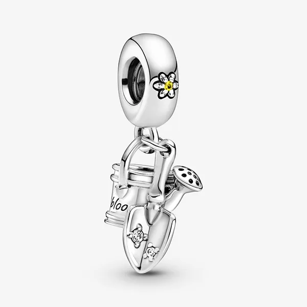Hạt Vòng Charm Pandora Watering Can & Trowel Dangle 799359C01 Màu Bạc