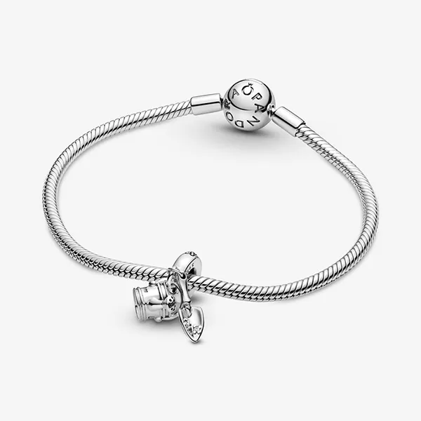 Hạt Vòng Charm Pandora Watering Can & Trowel Dangle 799359C01 Màu Bạc