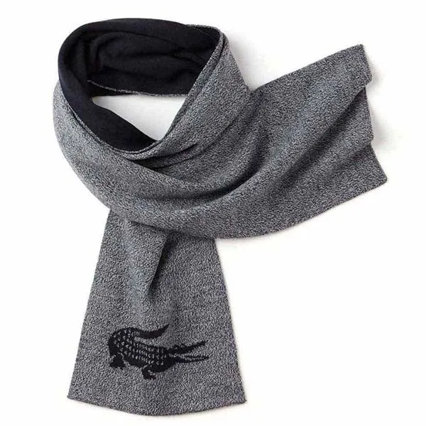 Khăn Len Lacoste Men's Grey Scarf Màu Xám