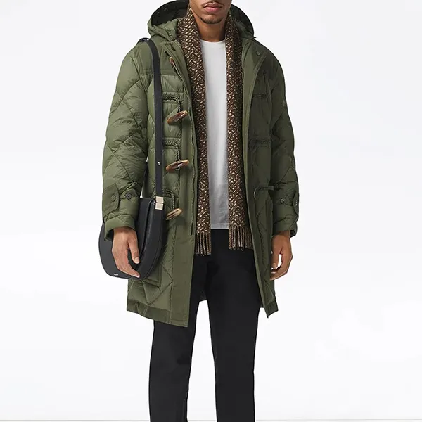 Khăn Quàng Cổ Burberry Monogram Pattern Scarf Màu Nâu
