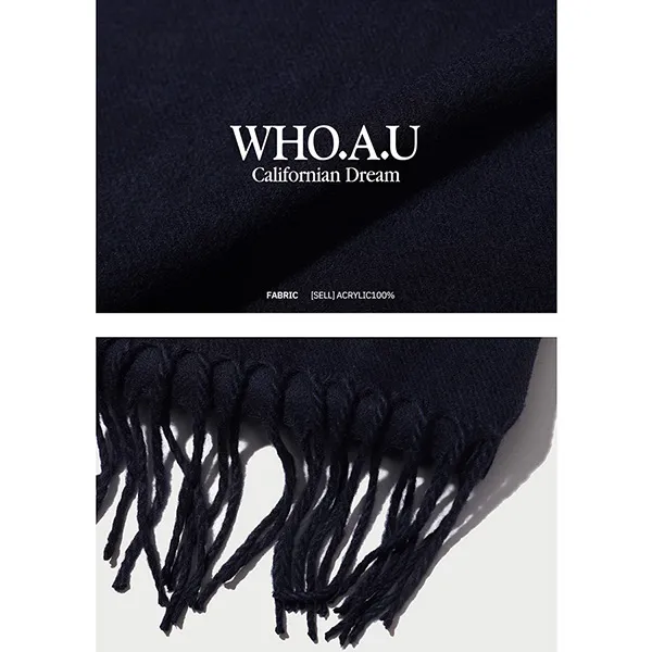 Khăn Quàng Cổ WHOAU WHAMC4T12A Màu Xanh Navy