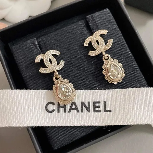 Khuyên Tai Chanel CC Mark Jewelry Màu Vàng