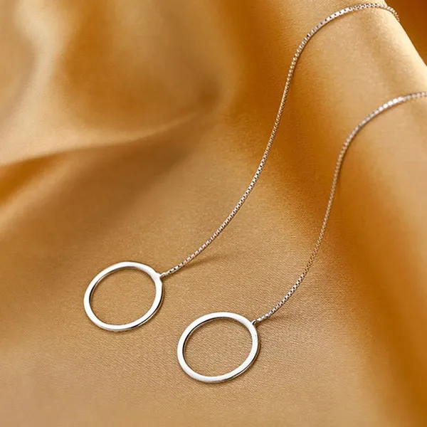 Khuyên Tai LiLi Jewelry Dạng Chuỗi Hình Tròn Lili_155594 Màu Bạc - Trang sức - Vua Hàng Hiệu