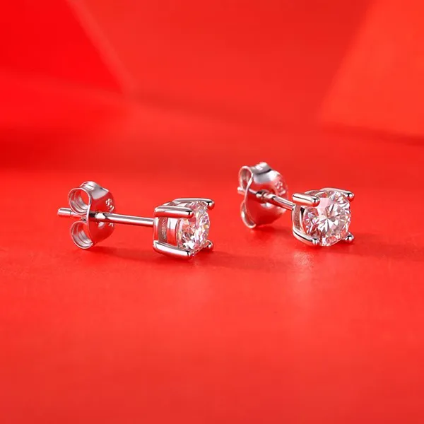 Khuyên Tai Nữ LiLi Jewelry Đính Đá Cubic Zirconia LiLi_762959 Màu Trắng 4mm