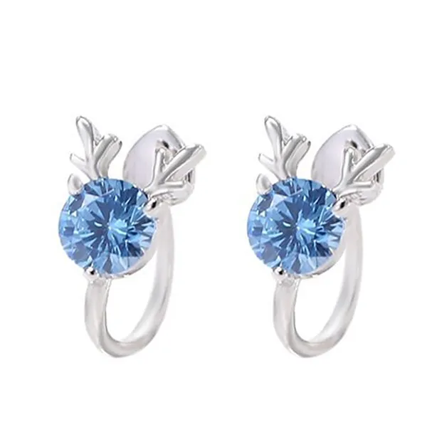 Khuyên Tai LiLi Jewelry Đính Đá CZ Lili_951189 Màu Xanh Dương - Trang sức - Vua Hàng Hiệu