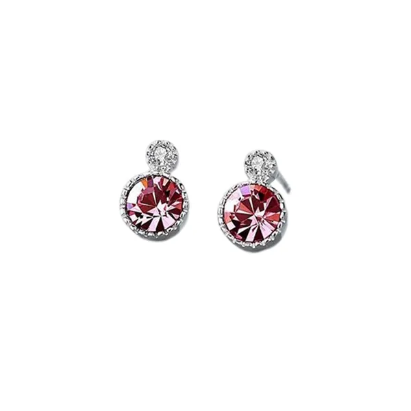 Khuyên Tai LiLi Jewelry Đính Đá Swarovski Lili_141382 Màu Đỏ - Trang sức - Vua Hàng Hiệu