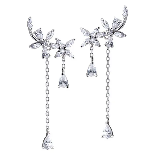 Khuyên Tai LiLi Jewelry Hình Hoa Lưu Ly Lili_148289 Màu Bạc - Trang sức - Vua Hàng Hiệu