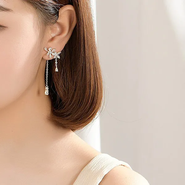 Khuyên Tai LiLi Jewelry Hình Hoa Lưu Ly Lili_148289 Màu Bạc - Trang sức - Vua Hàng Hiệu
