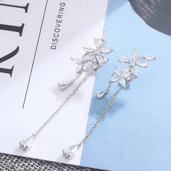 Khuyên Tai LiLi Jewelry Hình Hoa Lưu Ly Lili_148289 Màu Bạc - Trang sức - Vua Hàng Hiệu