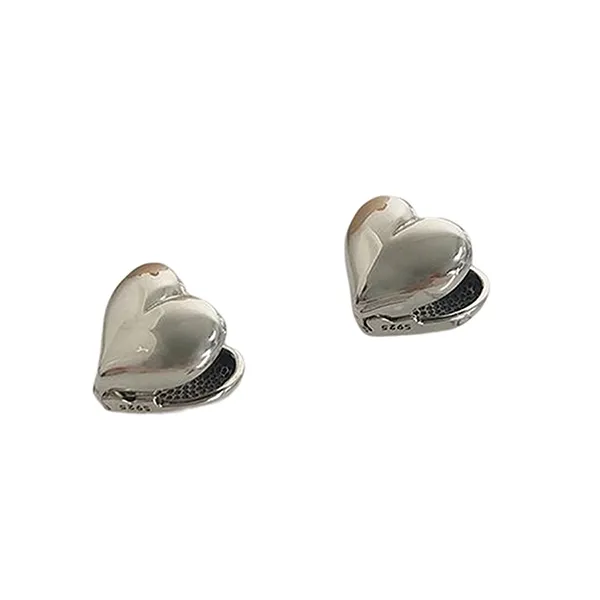 Khuyên Tai LiLi Jewelry Hình Trái Tim Agnes Lili_276793 Màu Bạc Cỡ Nhỏ - Trang sức - Vua Hàng Hiệu
