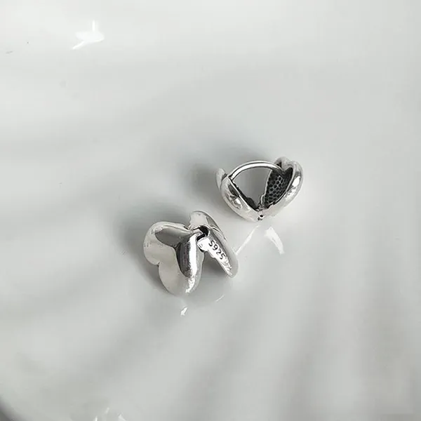 Khuyên Tai LiLi Jewelry Hình Trái Tim Agnes Lili_276793 Màu Bạc Cỡ Nhỏ - Trang sức - Vua Hàng Hiệu