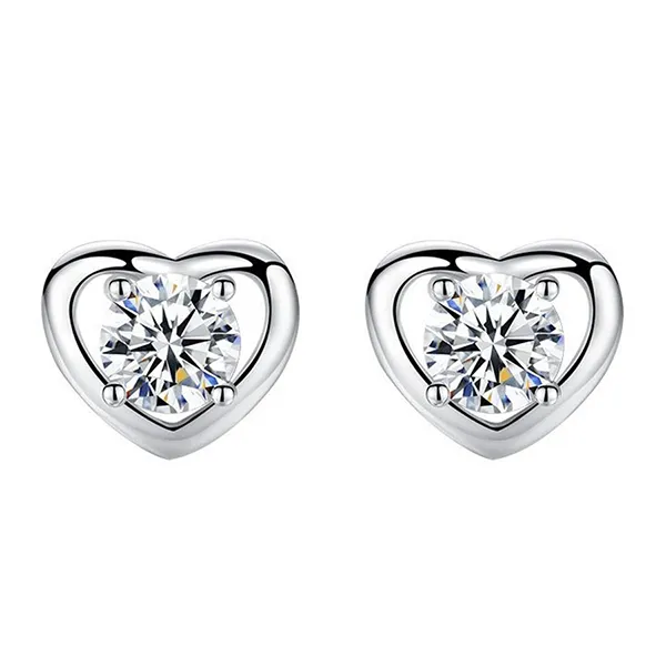 Khuyên Tai LiLi Jewelry Hình Trái Tim Emma Lili_416268 Màu Bạc - Trang sức - Vua Hàng Hiệu