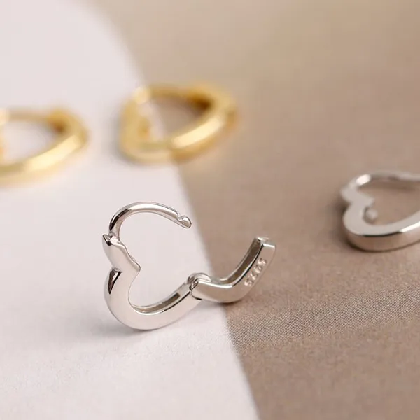 Khuyên Tai LiLi Jewelry Hình Trái Tim Lili_649279 Màu Trắng - Trang sức - Vua Hàng Hiệu